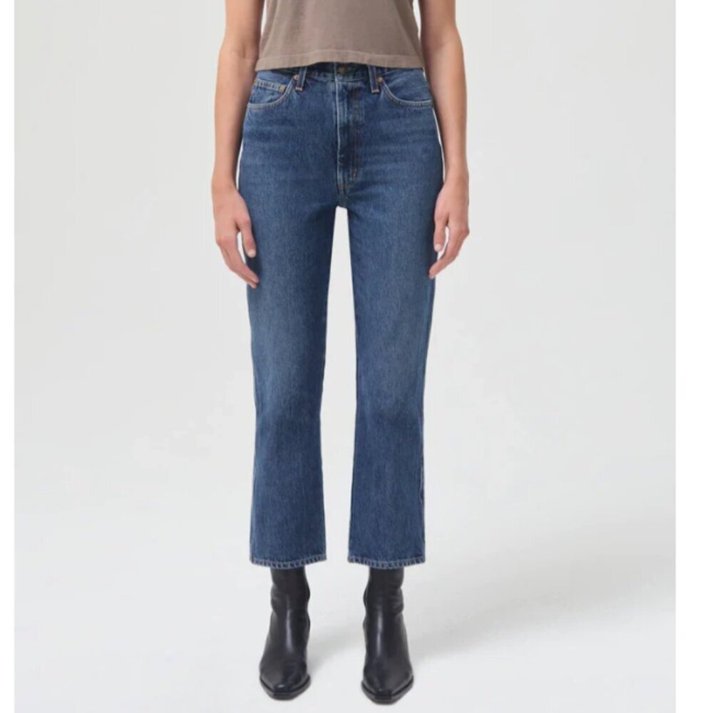 Agolde Pinch Waist High Rise Kick Jeans in Placebo Size 25